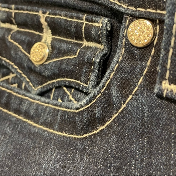 True Religion Joey Low Rise Bootcut Dark Blue Jeans, Women’s Size 32, 32 Inseam - Picture 5 of 14
